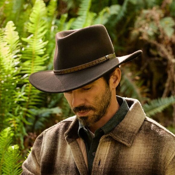 Stetson Hat Brown Wool Western Cowboy Hat Crushable Handmade is  USA - Picture 13 of 14